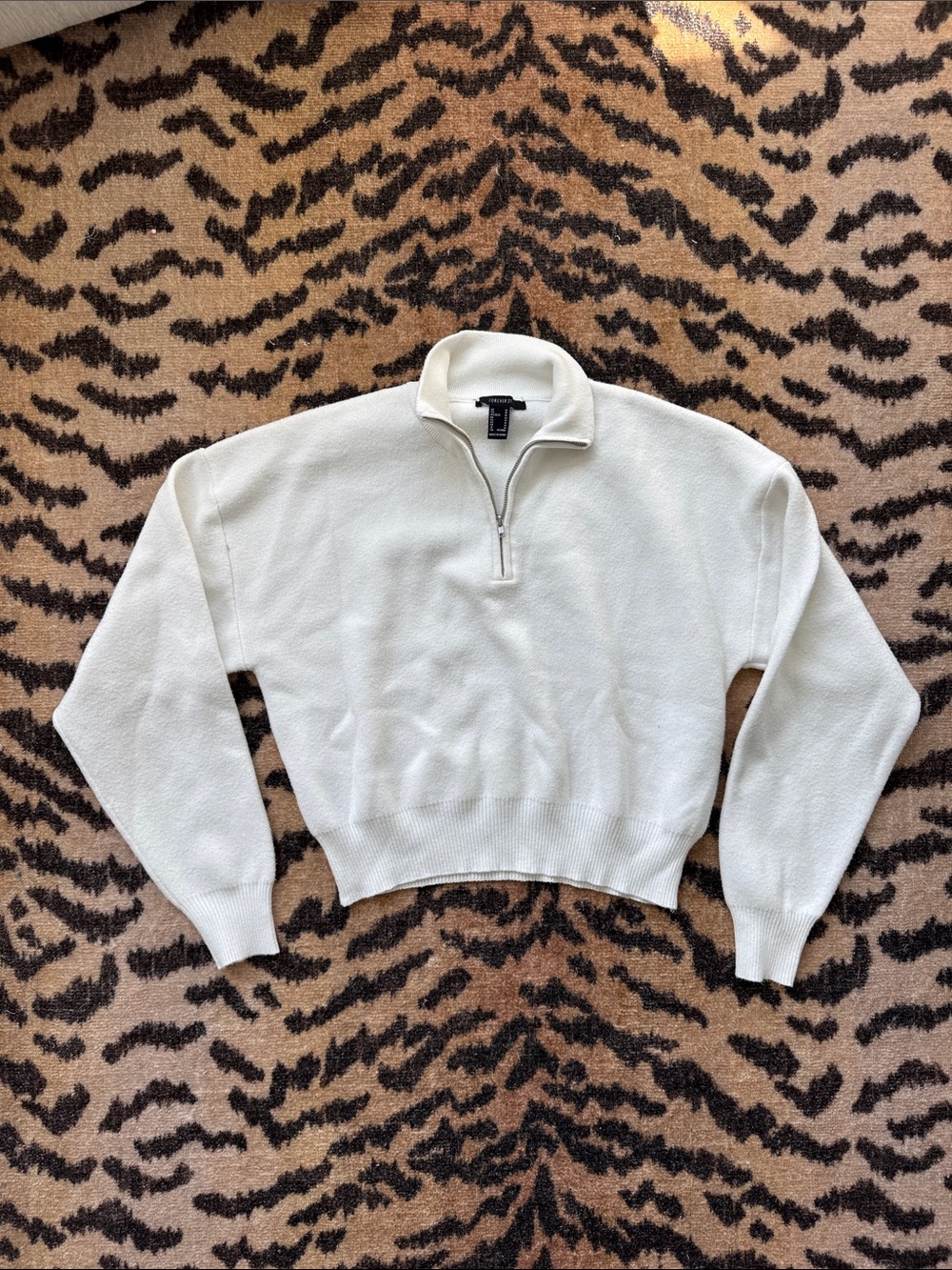 Women’s quarter zip Forever 21 Half-Zip Turtleneck Sweater